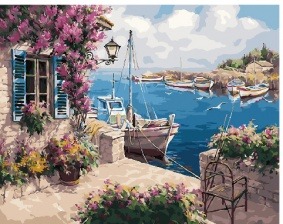 Картина по номерам Paintboy GX 29487 Летний причал 40x50 см