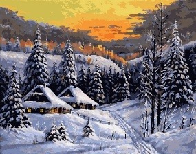 Картина по номерам Paintboy GX 24520 Зимний вечер 40x50 см