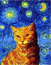 Картина по номерам Paintboy PK 41004 Вечерний кот 40x50 см