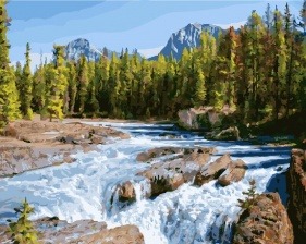 Картина по номерам Paintboy GX 22373 Шум реки 40x50 см