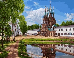 Картина по номерам Paintboy GX 27176 Николо-Сольбинский монастырь 40x50 см
