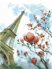 Картина по номерам Paintboy PK 19035 (GX 26985) Цветущий Париж 40x50 см