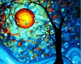 Картина по номерам Paintboy GX 8296 Дерево желаний (Ван Гог) 40x50 см