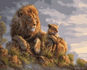 Картина по номерам Paintboy GX 8459 Король Лев 40x50 см