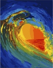 Картина по номерам Paintboy PK 48014 Волна на закате 40x50 см