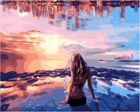 Картина по номерам Paintboy GX 34560 Вечерний пляж 40x50 см