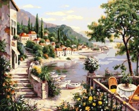 Картина по номерам Paintboy GX 9166 Лазурный берег 40x50 см