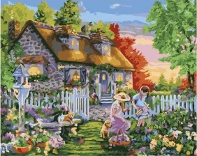 Картина по номерам Paintboy GX 33204 Мамины помощники 40x50 см