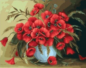 Картина по номерам Paintboy GX 32914 Овес и маки 40x50 см