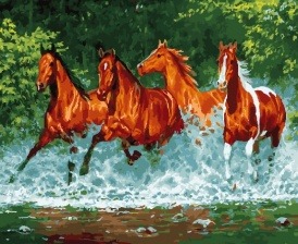 Картина по номерам Paintboy GX 24774 Бегущие по воде 40x50 см