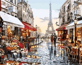 Картина по номерам Paintboy GX 8090 Вдвоем по Парижу 40x50 см