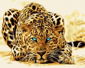 Картина по номерам Paintboy GX 4175 Абстрактный леопард 40x50 см
