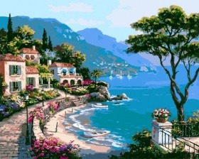 Картина по номерам Paintboy GX 6919 Морской пейзаж 40x50 см