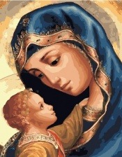 Картина по номерам Paintboy GX 25582 Мадонна с Младенцем 40x50 см