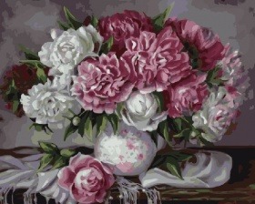 Картина по номерам Paintboy GX 21860 Пышные пионы 40x50 см