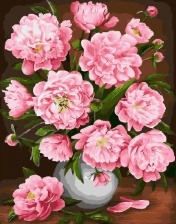 Картина по номерам Paintboy GX 30590 Садовые пионы 40x50 см