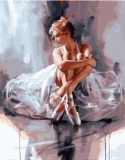 Картина по номерам Paintboy PK 45042 Загадочная балерина 40х50 см