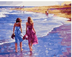Картина по номерам Paintboy GX 29485 Прогулка по берегу 40x50 см