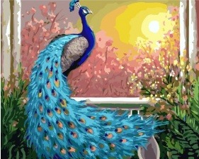 Картина по номерам Paintboy GX 26454 Павлин 40x50 см