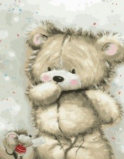 Картина по номерам Paintboy GX 23236 Плюшевый мишка 40x50 см