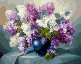 Картина по номерам Paintboy PK 55008 Сиреневый букет 40х50 см