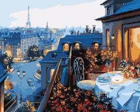 Картина по номерам Paintboy GX 7255 Романтичный ужин 40x50 см