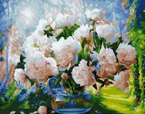Картина по номерам Paintboy GX 29949 Утро и пионы 40x50 см