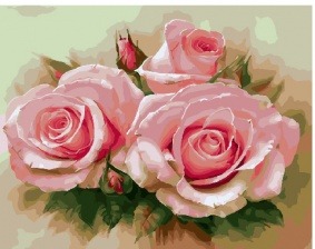 Картина по номерам Paintboy GX 29328 Утренние розы 40x50 см