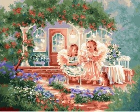 Картина по номерам Paintboy PK 41012 Беседа двух ангелочков 40x50 см
