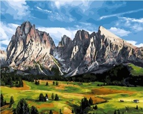 Картина по номерам Paintboy GX 27769 Горная мощь 40x50 см