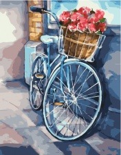Картина по номерам Paintboy GX 33878 Голубой велосипед 40x50 см