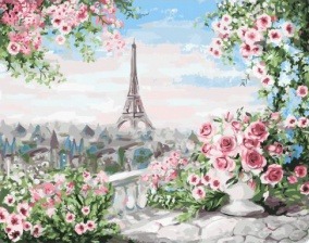 Картина по номерам Paintboy GX 31675 Вид из парижского сада 40x50 см