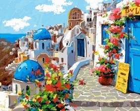 Картина по номерам Paintboy GX 22383 Весна на Санторини 40x50 см