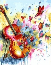 Картина по номерам Paintboy PK 19047 (GX 27029) Душа скрипки 40x50 см
