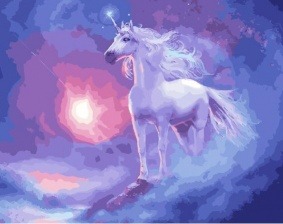 Картина по номерам Paintboy PK 26072 (GX 28623) Облачный единорог 40x50 см