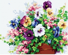 Картина по номерам Paintboy G 143 Анютины глазки 40x50 см