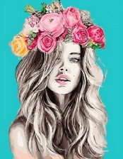 Картина по номерам Paintboy PK 33031 Загадочный взгляд 40x50 см