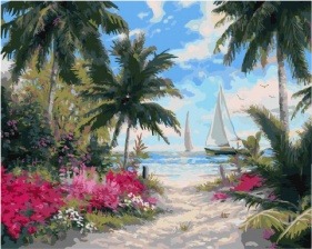 Картина по номерам Paintboy GX 3063 Манящий путь к морю 40x50 см