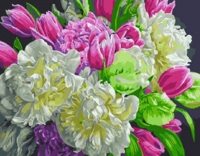 Картина по номерам Paintboy GX 24949 Весенние пионы 40x50 см