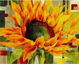 Картина по номерам Paintboy PK 24031 (GX 28121) Большой подсолнух 40x50 см