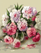Картина по номерам Paintboy GX 32359 Шелест пионов 40х50 см