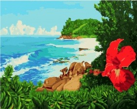 Картина по номерам Paintboy GX 28424 Каменистый берег 40x50 см