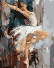 Картина по номерам Paintboy GX 25659 Танцующая балерина 40x50 см