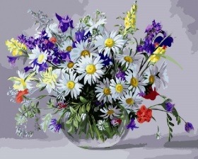 Картина по номерам Paintboy GX 9890 Полевой букет 40х50 см