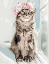 Картина по номерам Paintboy GX 36061 Усатая модель 40х50 см