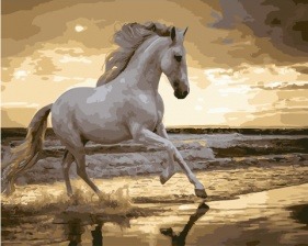 Картина по номерам Paintboy GX 30903 Ретивый конь 40х50 см