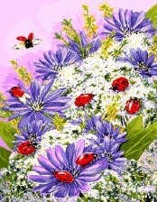 Картина по номерам Paintboy GX 8218 Божьи коровки 40x50 см