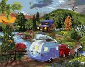 Картина по номерам Paintboy GX 34412 Дальняя поездка 40x50 см
