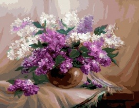 Картина по номерам Paintboy GX 29790 Утренняя сирень 40x50 см