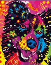 Картина по номерам Paintboy GX 34434 Радостный пес 40x50 см